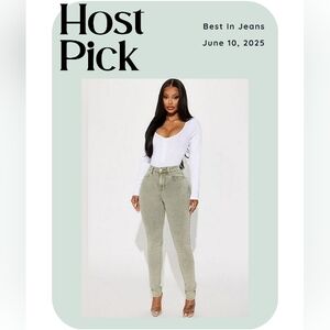 Shape Up Sculpting Stretch Skinny Jeans - Green